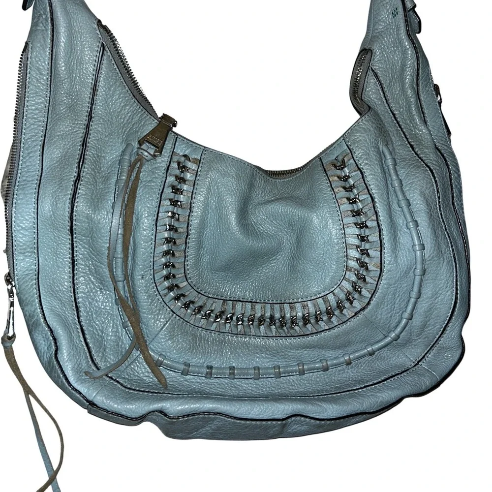 Aimee Kestenberg Bag Bali Hobo Western Teal Shoulder Casual Travel Double Entry